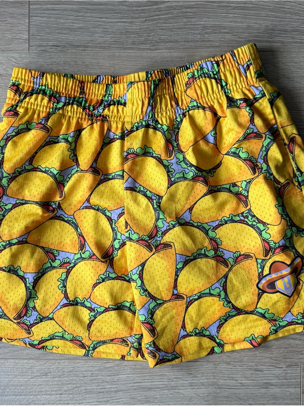 Baseball Lifestyle 101- Kids Taco-Print Athletic Shorts